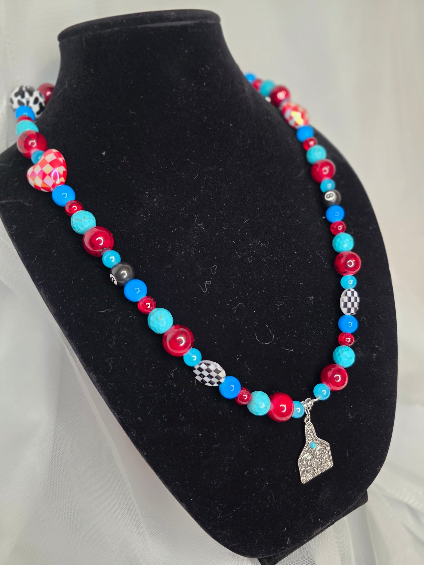 Lucky Girl Necklace 🎲💙❤️