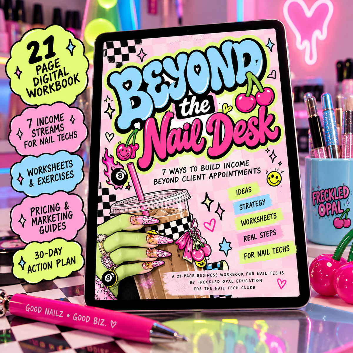 7 Income Streams for Nail Techs | Digital Workbook